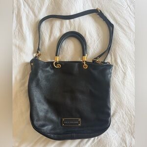 Marc by Marc Jacobs Classic Q Leather Shoulder Bag – Black